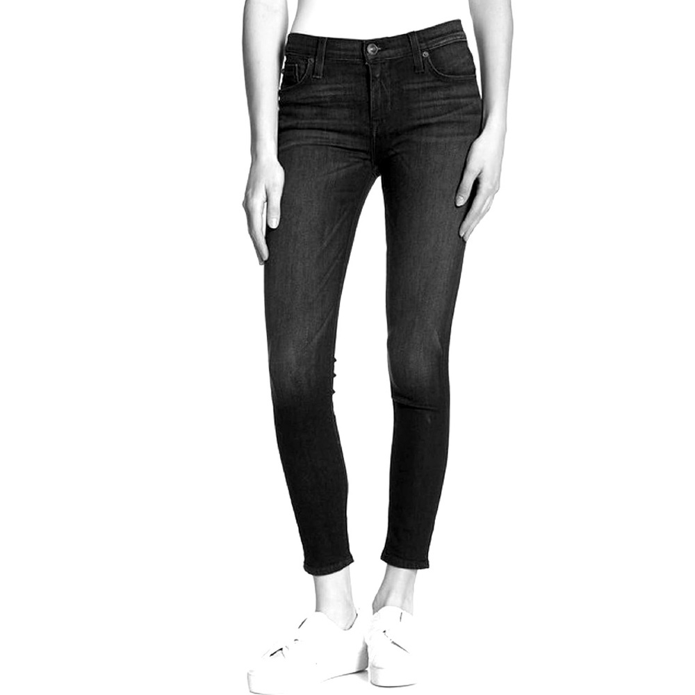 Nwot HUDSON Jeans Natalie Mid Rise Ankle Super Skinny Jeans 28 washed bl…